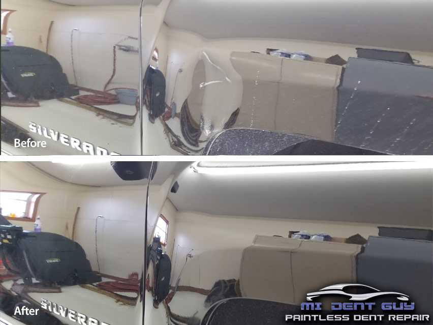 Image of 2018 Chevy Silverado Large Fender Dent Repair