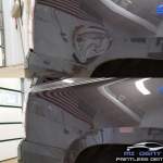 Image of GMC Yukon large dent before and after paintless dent repair