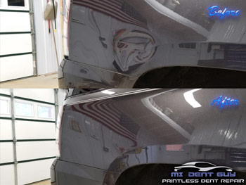 image of quality repairs guaranteed mi dent gut paintless dent repair